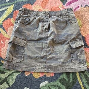 J. Crew Gray Camouflage Skirt